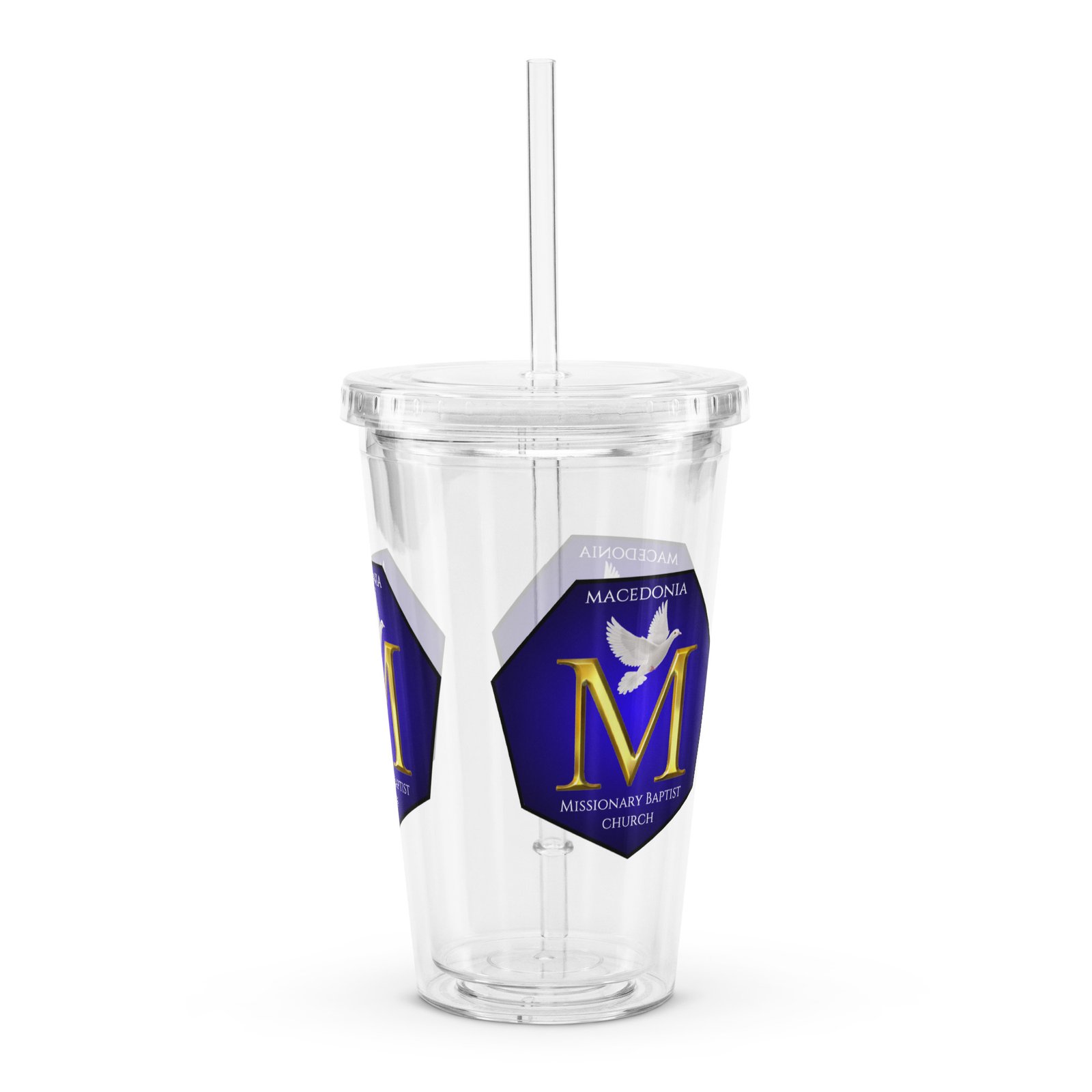 Clear plastic tumbler